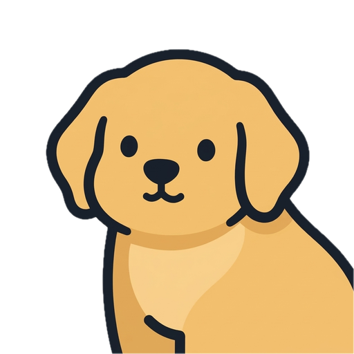 ZipMello’s golden retriever character